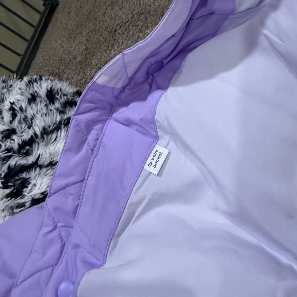 🥞Snow sport short Purple Puffer warm Jacket - Picture 7 of 16